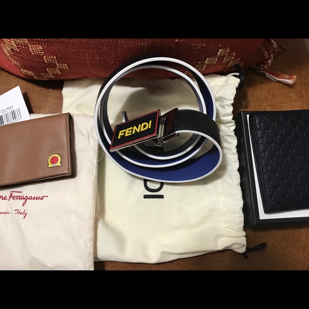 Sold...Fendi adjustable/reversible belt for a 95cm